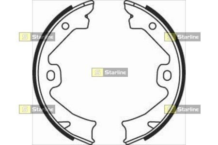 Тормозные колодки барабанные STARLINE BC 08140 (фото 1)