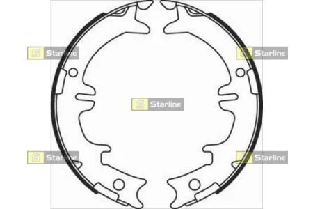 Тормозные колодки задние барабанные STARLINE BC 08340