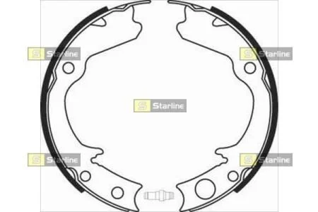 Тормозные колодки задние барабанные STARLINE BC 08360
