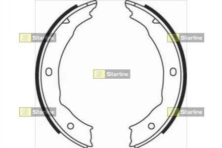 Гальмівні колодки задні барабанні STARLINE BC 08400 (фото 1)