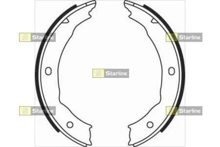Гальмівні колодки задні барабанні STARLINE BC 08400