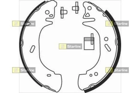 Тормозные колодки задние барабанные STARLINE BC 08440