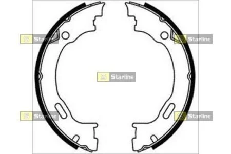 Тормозные колодки задние барабанные STARLINE BC 08720
