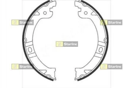 Тормозные колодки задние барабанные STARLINE BC 08950 (фото 1)