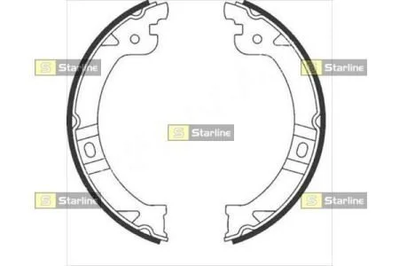 Тормозные колодки задние барабанные STARLINE BC 08950