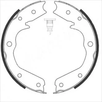 Тормозные колодки задние барабанные STARLINE BC 08970