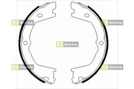 Тормозные колодки задние барабанные STARLINE BC 09080