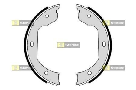 Тормозные колодки барабанные STARLINE BC 09110 (фото 1)