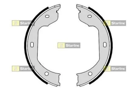 Гальмівні колодки задні барабанні STARLINE BC 09110
