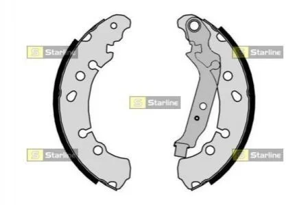 Тормозные колодки задние барабанные STARLINE BC 09320 (фото 1)