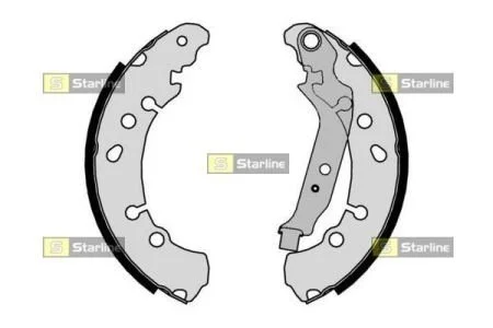 Тормозные колодки задние барабанные STARLINE BC 09320