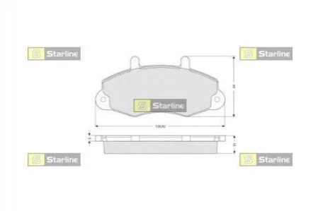 Гальмівні колодки дискові STARLINE BD S039 (фото 1)