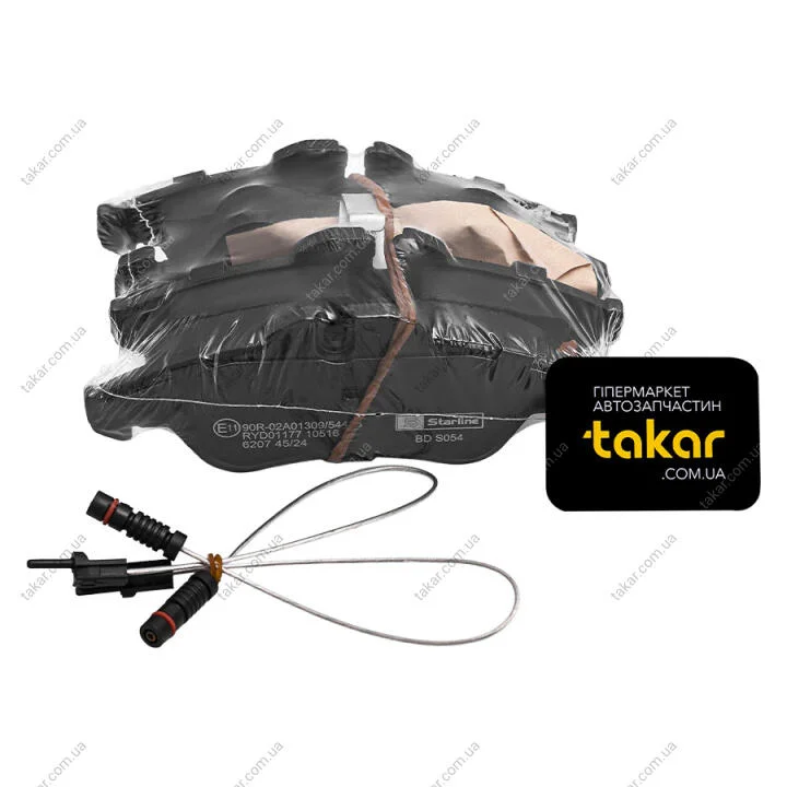 Тормозные колодки передние дисковые STARLINE BD S054 (фото 1)
