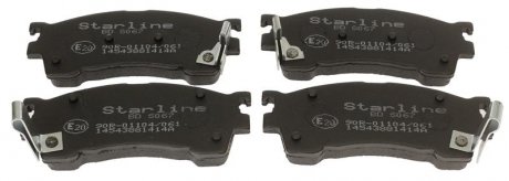 Гальмівні колодки передні дискові STARLINE BD S067