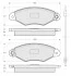 Тормозные колодки передние дисковые STARLINE BD S085 (фото 1)
