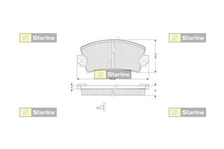 Тормозные колодки дисковые STARLINE BD S175