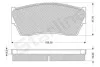 Тормозные колодки передние дисковые STARLINE BD S177 (фото 1)