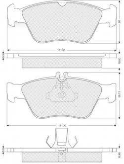 Тормозные колодки передние дисковые STARLINE BD S227
