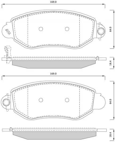 Тормозные колодки передние дисковые STARLINE BD S244 (фото 1)