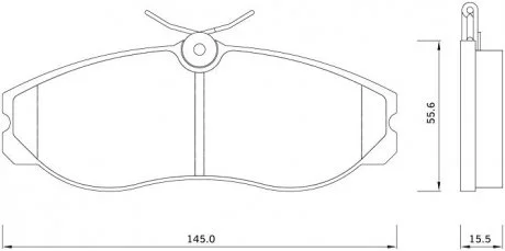 Тормозные колодки передние дисковые STARLINE BD S257