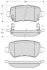 Тормозные колодки задние дисковые STARLINE BD S320 (фото 1)