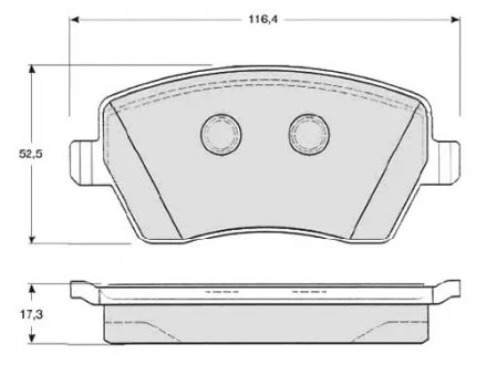 Гальмівні колодки передні дискові STARLINE BD S331