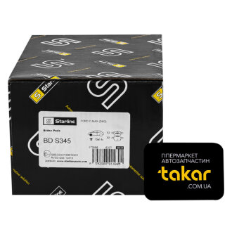Тормозные колодки передние дисковые STARLINE BD S345