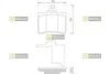 Тормозные колодки задние дисковые STARLINE BD S358 (фото 1)