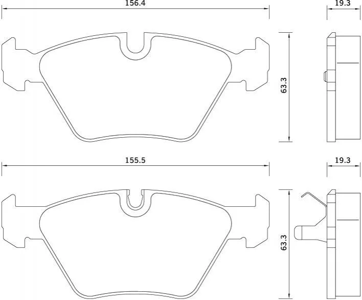 Тормозные колодки передние дисковые STARLINE BD S359 (фото 1)