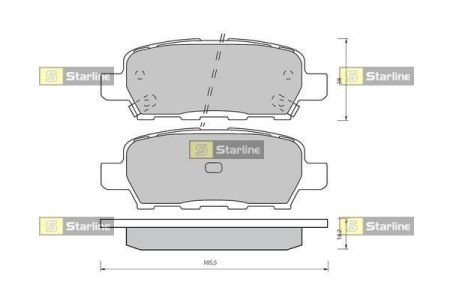 Гальмівні колодки дискові STARLINE BD S418