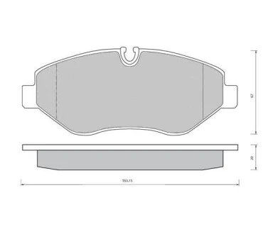 Тормозные колодки передние дисковые STARLINE BD S426