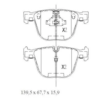 Тормозные колодки задние дисковые STARLINE BD S439
