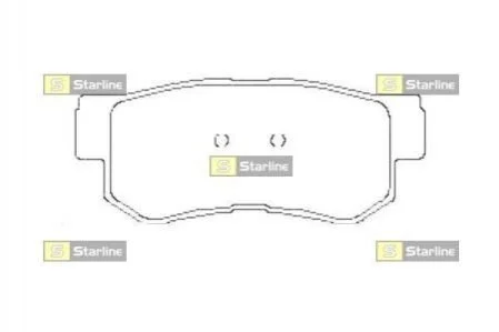 Тормозные колодки задние дисковые STARLINE BD S441 (фото 1)
