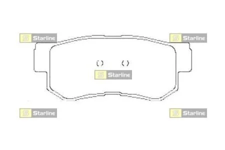 Тормозные колодки задние дисковые STARLINE BD S441
