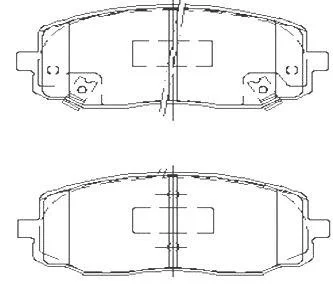 Гальмівні колодки передні дискові STARLINE BD S449