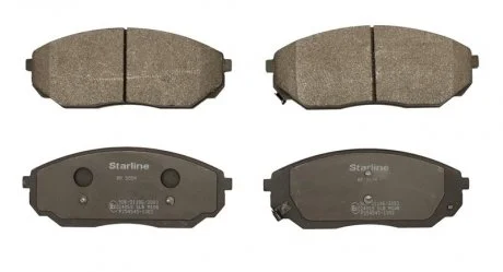Тормозные колодки передние дисковые STARLINE BD S504