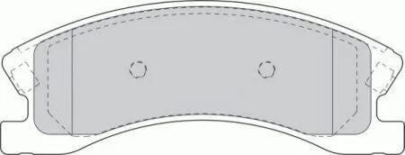 Тормозные колодки дисковые STARLINE BD S751 (фото 1)