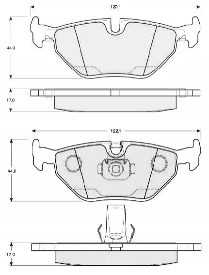 Тормозные колодки задние дисковые STARLINE BD S819P (фото 1)