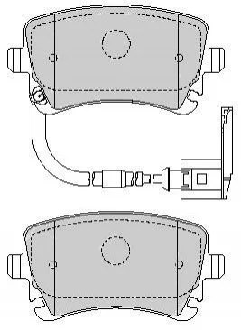Тормозные колодки задние дисковые STARLINE BD S826P (фото 1)
