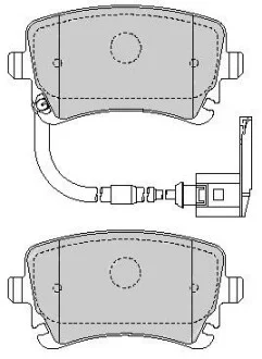 Тормозные колодки задние дисковые STARLINE BD S826P