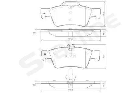 Тормозные колодки задние дисковые STARLINE BD S827P