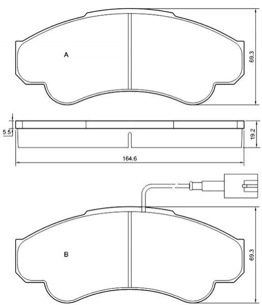 Тормозные колодки передние дисковые STARLINE BD S840P (фото 1)