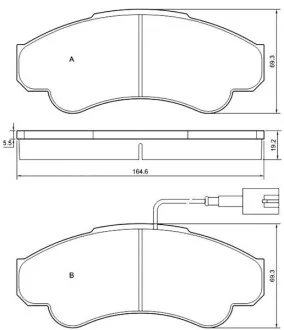 Тормозные колодки передние дисковые STARLINE BD S840P
