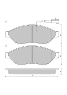 Тормозные колодки передние дисковые STARLINE BD S847P