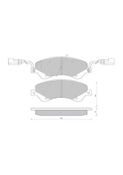 Гальмівні колодки передні дискові STARLINE BD S849P (фото 1)