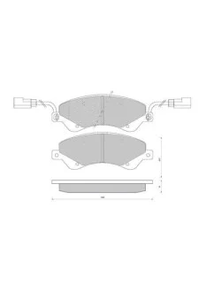 Гальмівні колодки передні дискові STARLINE BD S849P
