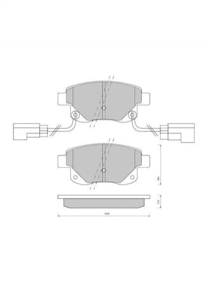 Гальмівні колодки задні дискові STARLINE BD S850P (фото 1)