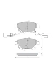 Гальмівні колодки задні дискові STARLINE BD S850P