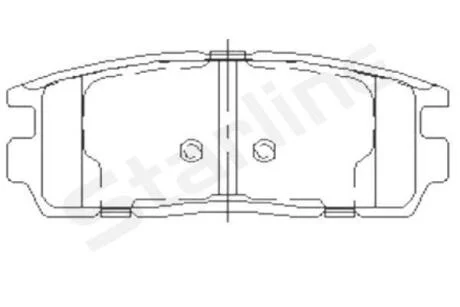 Тормозные колодки задние дисковые STARLINE BD S851P