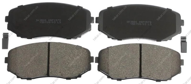 Тормозные колодки передние дисковые STARLINE BD S875 (фото 1)